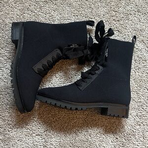 Kate Spade Meringue Combat Boots